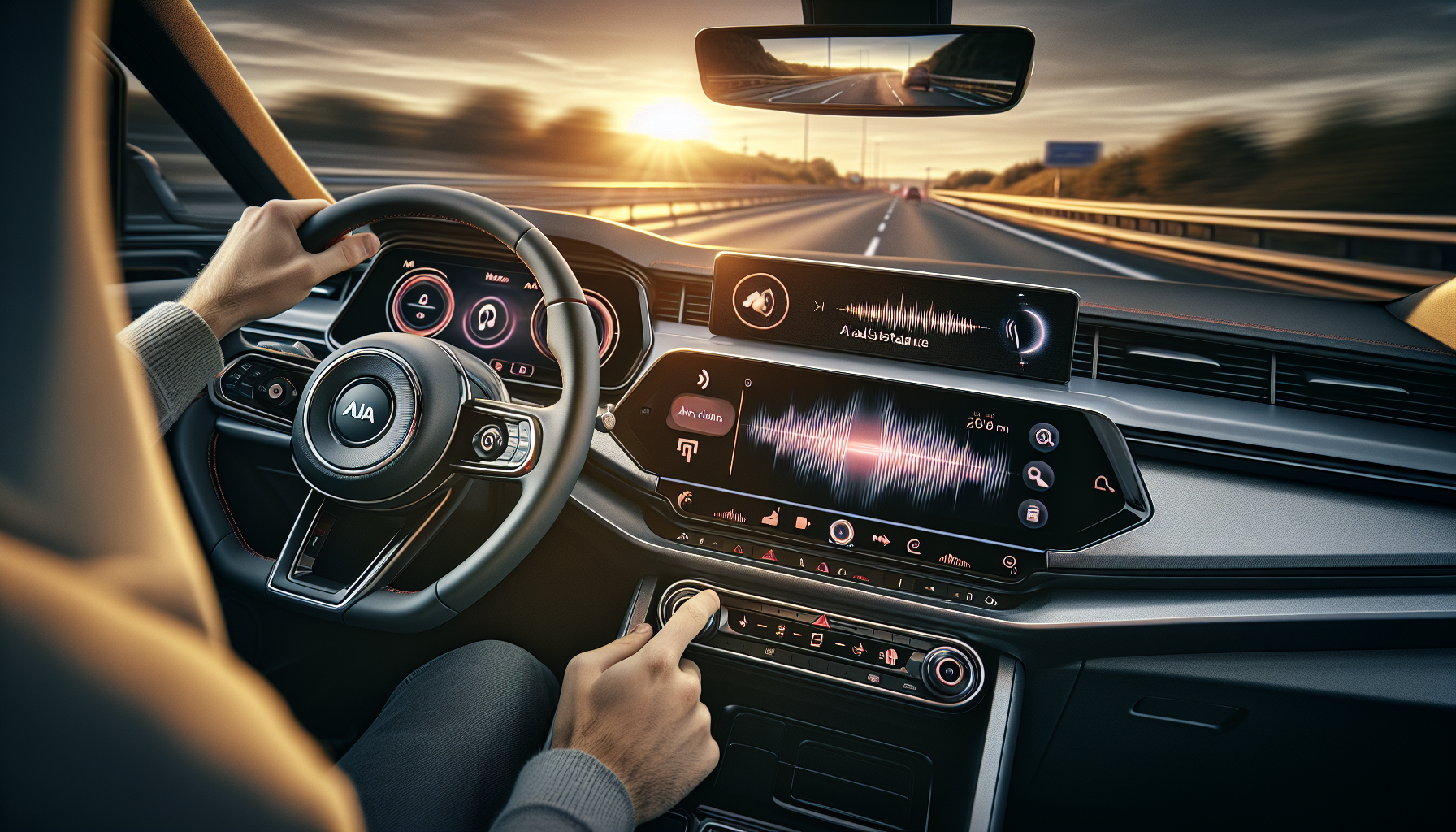 In-car AI dashboard interface